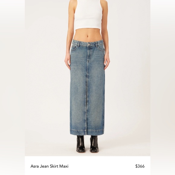 DL 1961 Asra Maxi Jean Skirt sz 26 - Picture 1 of 10